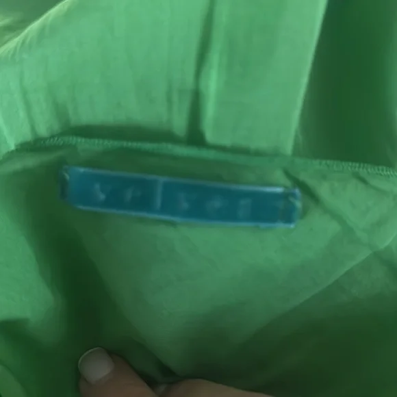 VELVET green, sleeveless dress. Size Large. - Picture 8 of 9